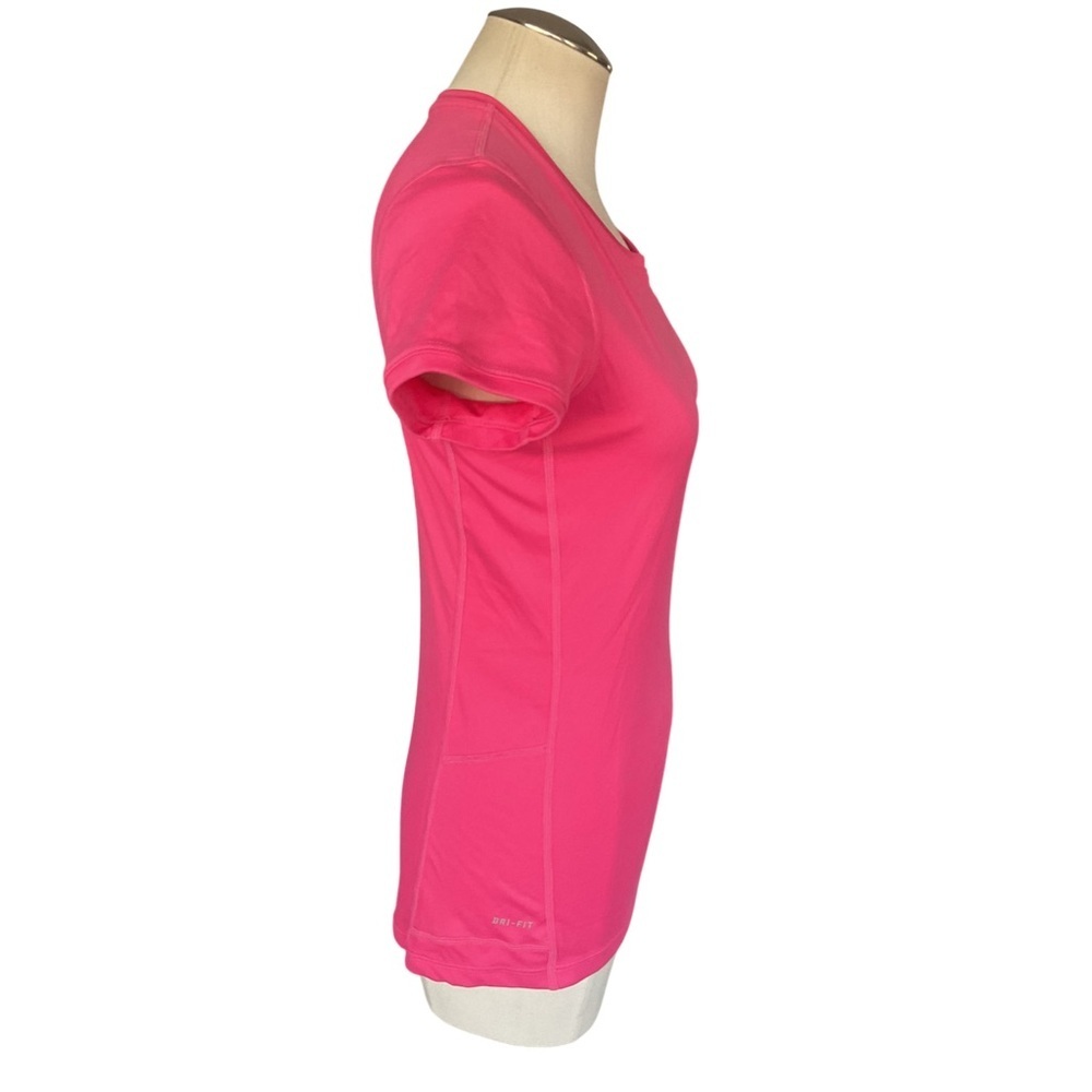 Nike Dri-FIT Pink Short Sleeve Athletic Running Top Womens S - Picture 2 of 5